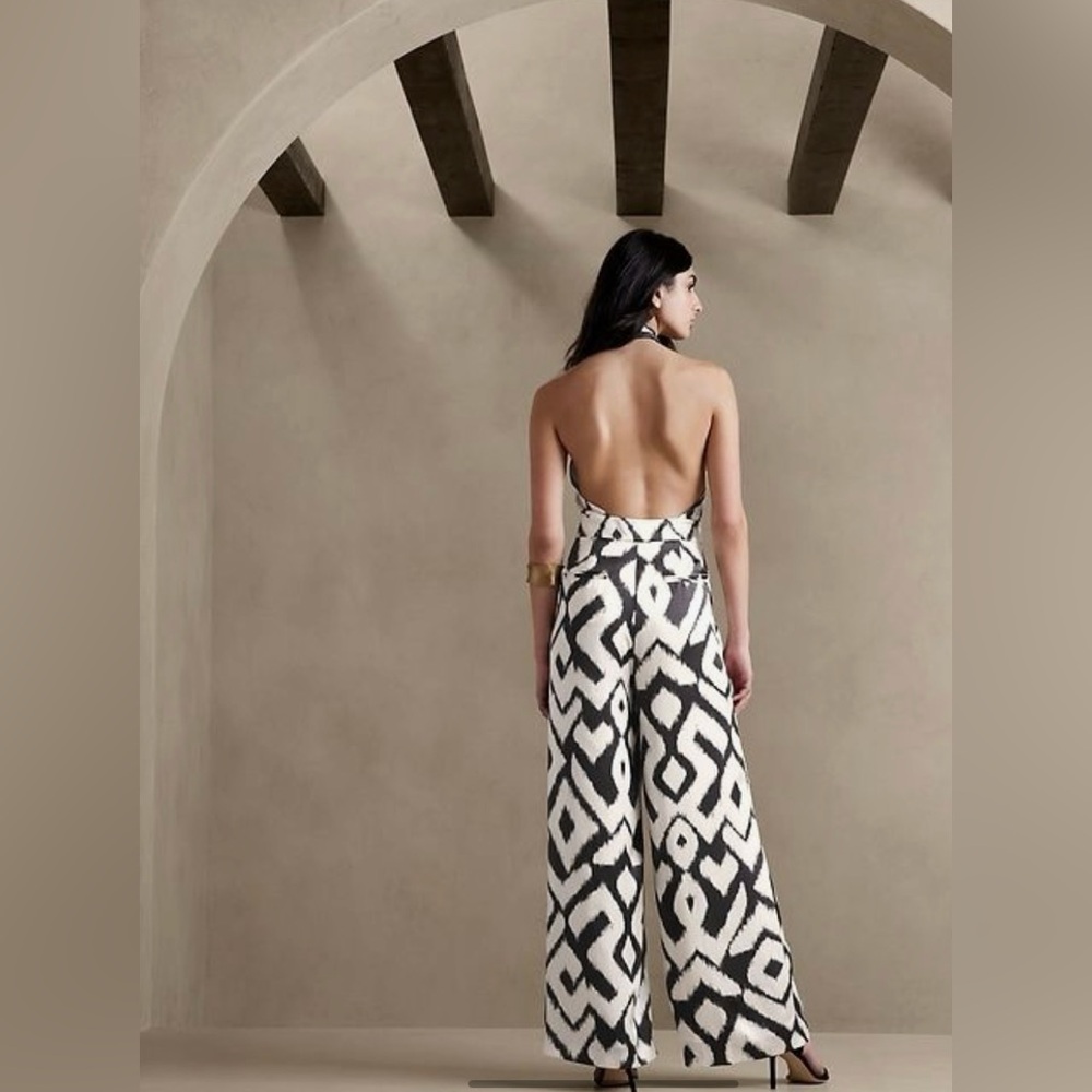 Ascendant Silk Jumpsuit Cosmic Ikat - Picture 3 of 3